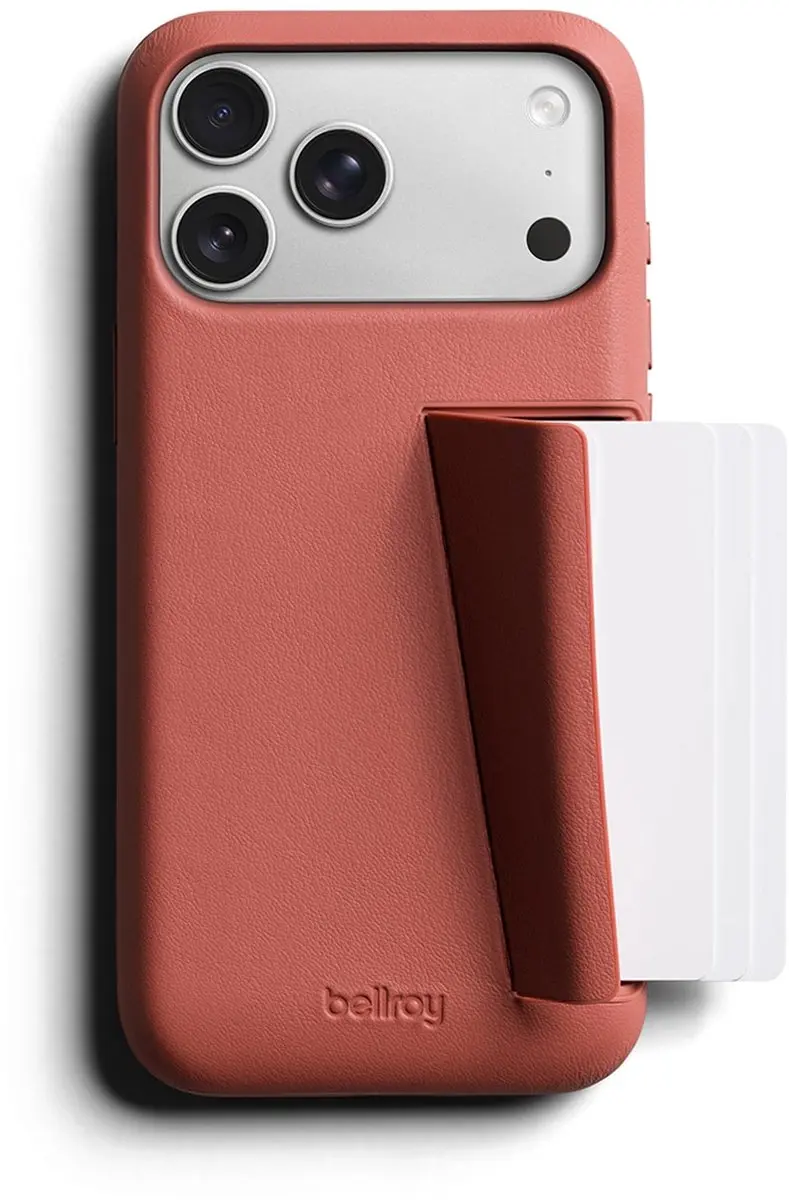 Bellroy Full Lederen iPhone 18 Pro Max Hoesje - Magnetische Portemonnee - Bruin - afbeelding 4 van 4