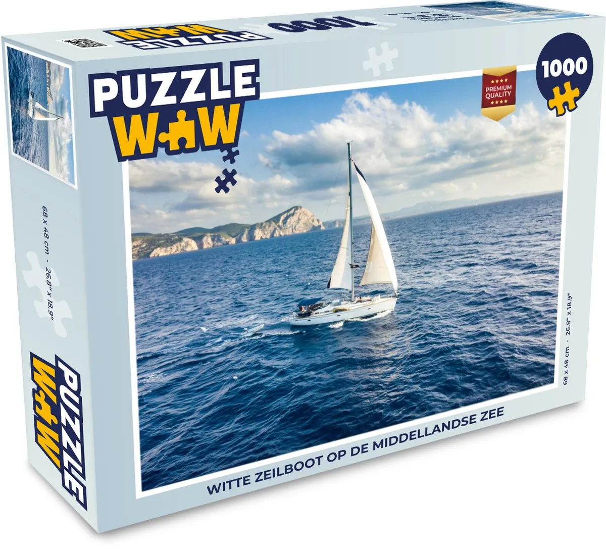 PuzzleWow Boot Legpuzzel 1000 Stuks - Multicolor