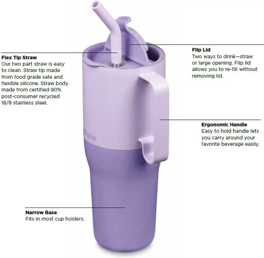 Klean Kanteen Rise Tumbler 1065ml - Orchid Bloom