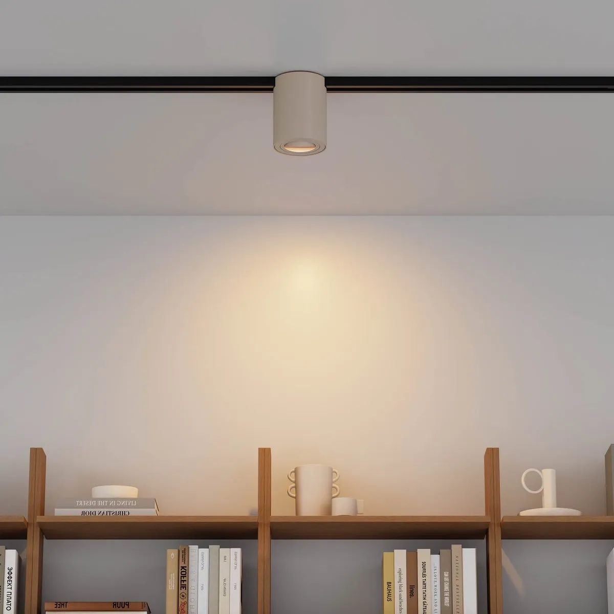 LEDVION Railspot 1-Fase GU10 Kantelbaar - Beige - afbeelding 6 van 6