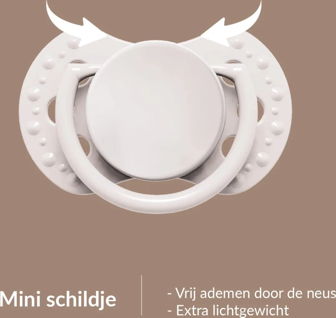 Difrax LOVI Fopspeen Dynamisch Newborn - 2 Stuks - Lichtroze & Glow in the Dark - afbeelding 3 van 6