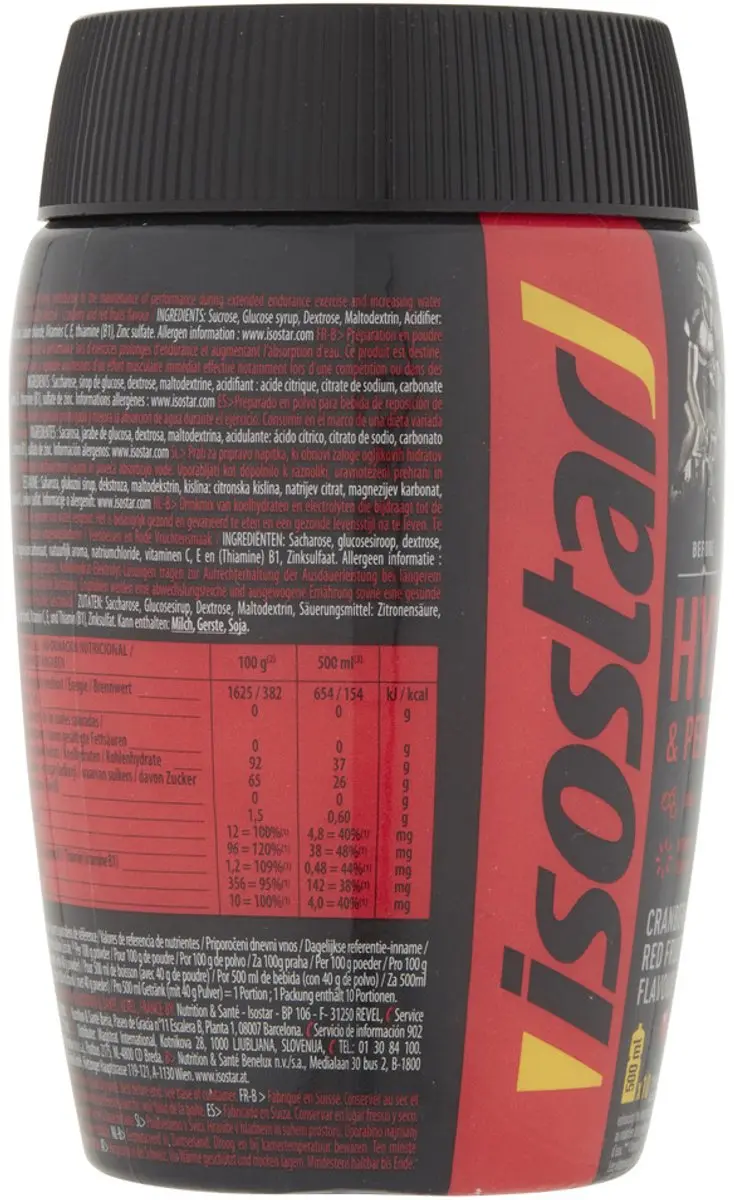 Isostar Cranberry Isotone Sportdrank 500ml - 10 Stuks