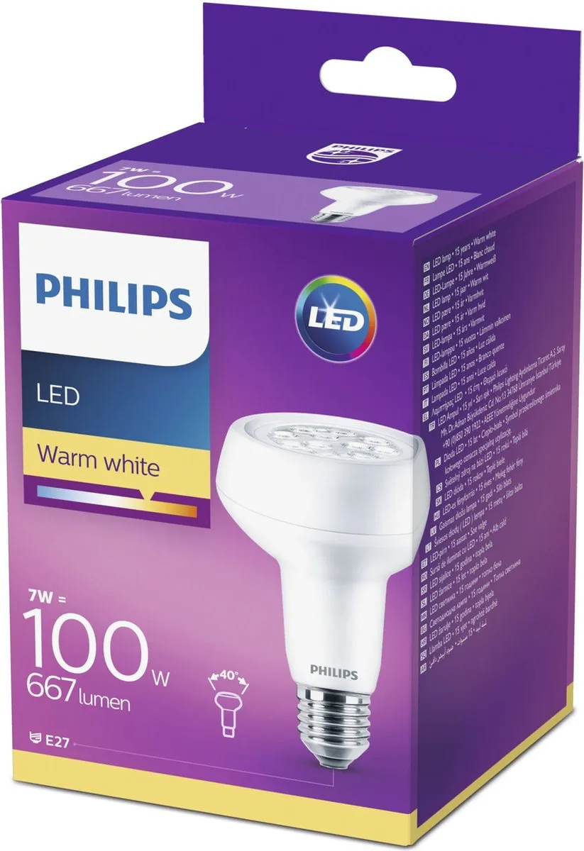 Philips Reflector 8718696578414 LED Lamp - 7W Warm Wit