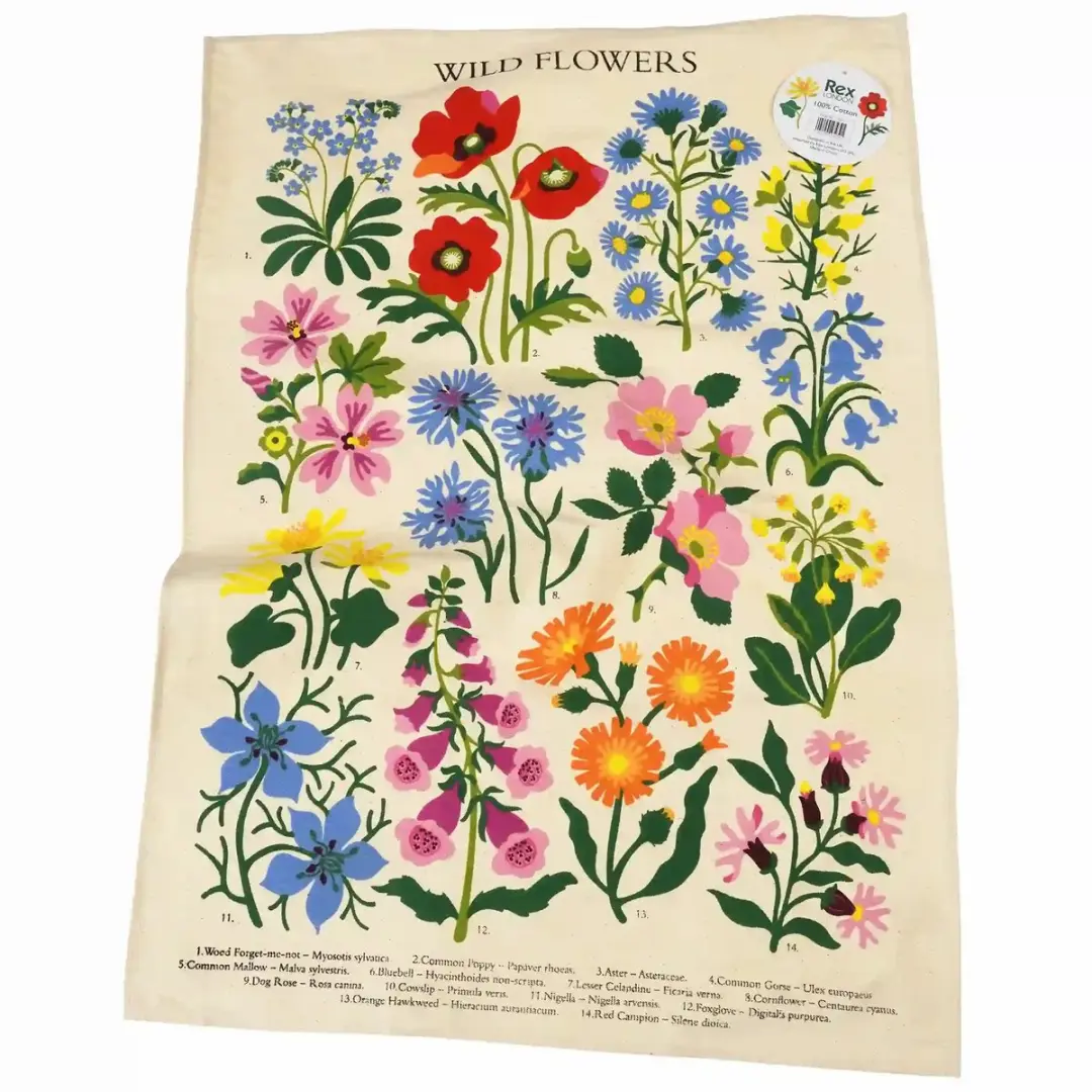 Rex London Vaatdoek Wild Flowers - Beige