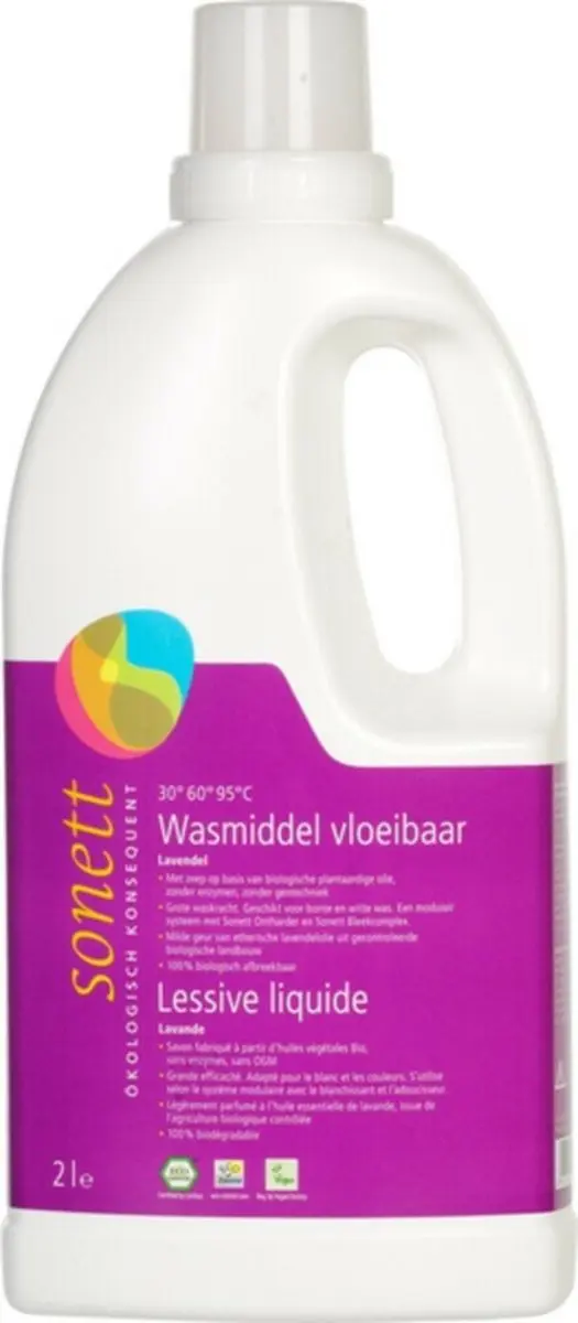 Sonett Vloeibaar Wasmiddel Gekleurde Was 2L - 25 Beurten