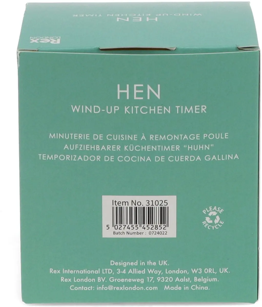 Rex London Mechanische Eierwekker - 60 Minuten - Geel