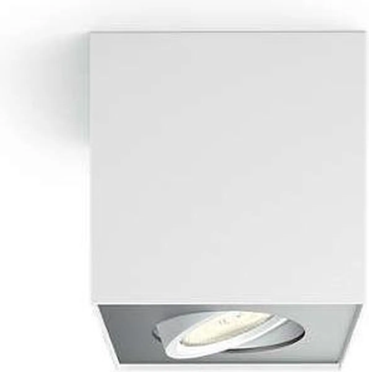 Philips Box opbouwspot - 1-lichts - wit