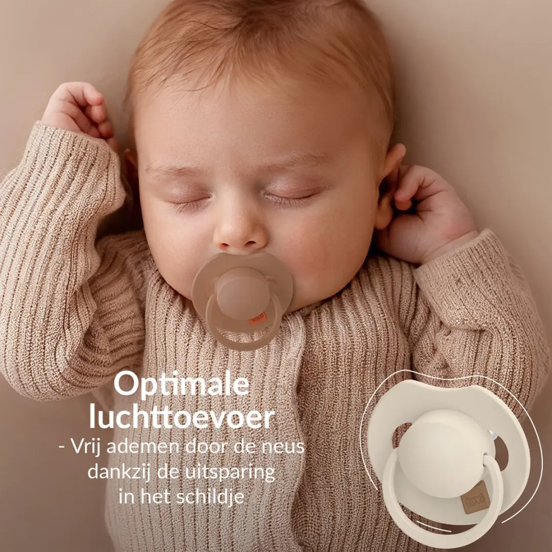 Difrax LOVI Fopspeen Dynamisch 18+ Maanden - Lichtblauw & Navy - 2 Stuks