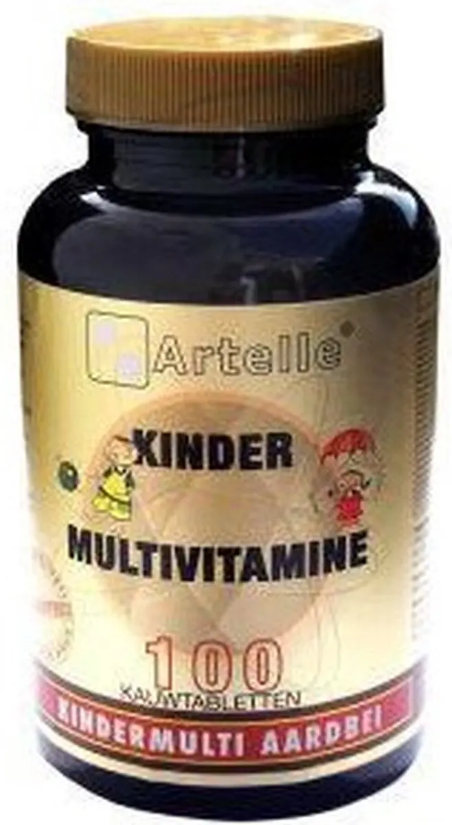 Artelle Kindermulti Aardbei Kauwtabletten 100 Stuks