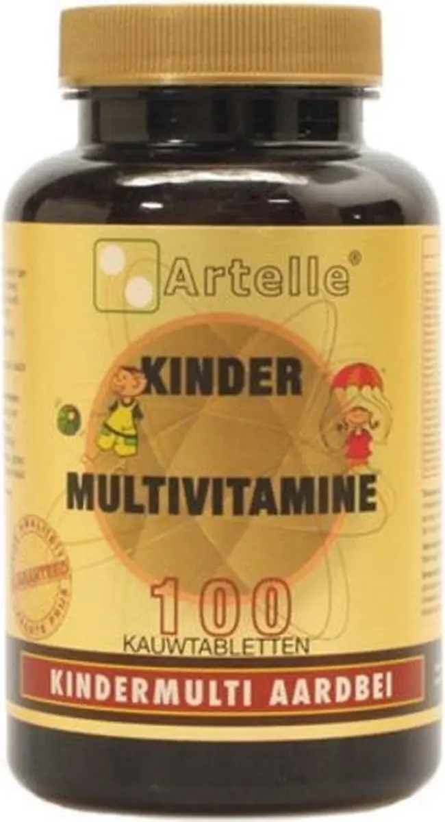Artelle Kindermulti Aardbei Kauwtabletten 100 Stuks