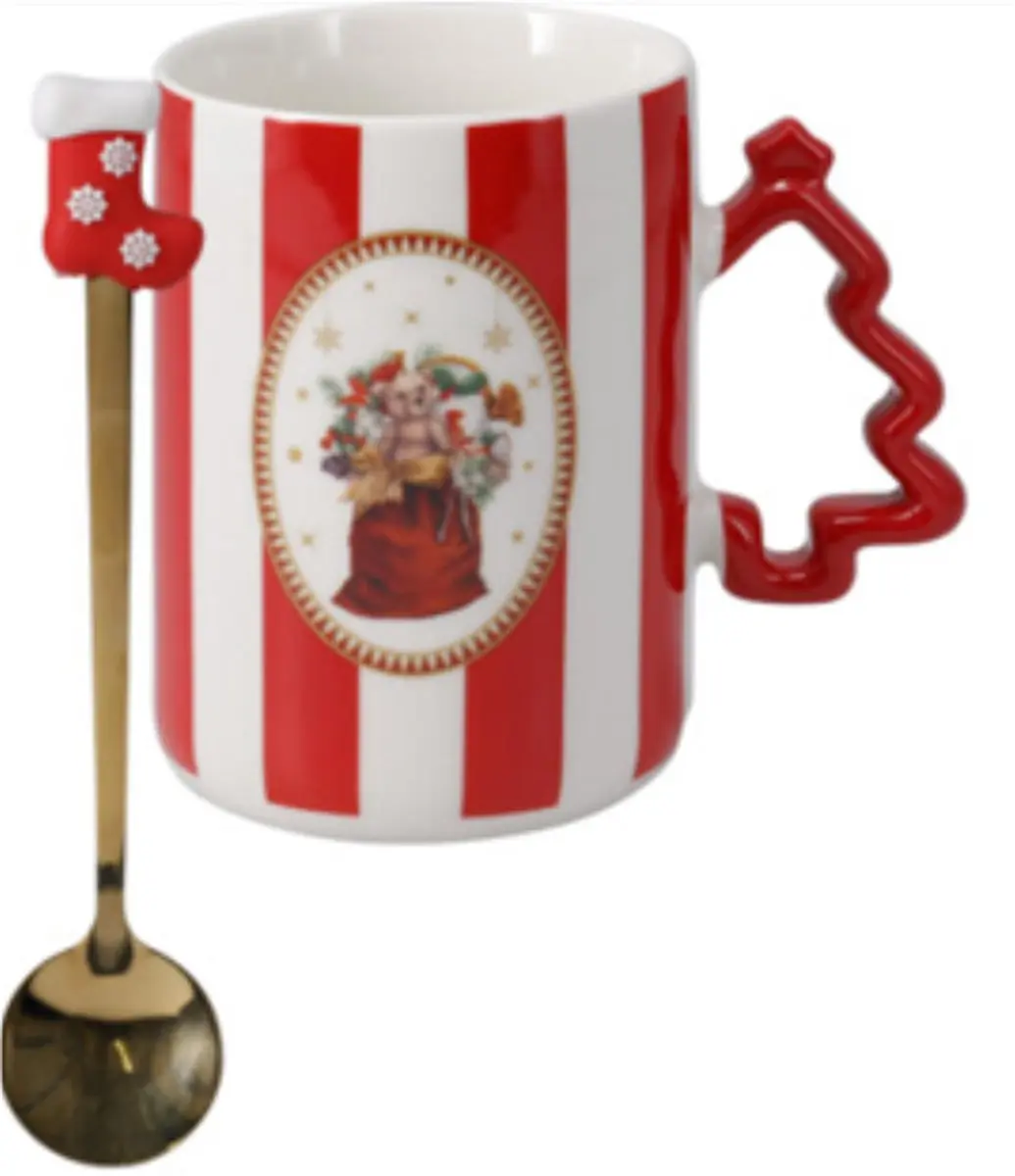 Home & Styling Kerst Kerstboom Mok met Lepel