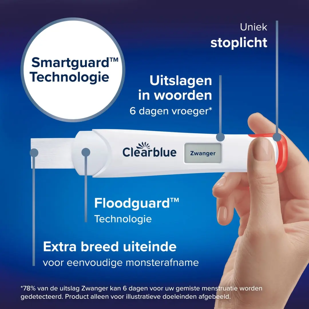 Clearblue Digitale Zwangerschapstest - 2 Stuks - afbeelding 5 van 6