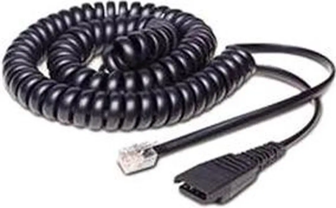 Jabra GN QD-RJ10 Spiraalkabel 8800-01-20 - Zwart - afbeelding 2 van 2