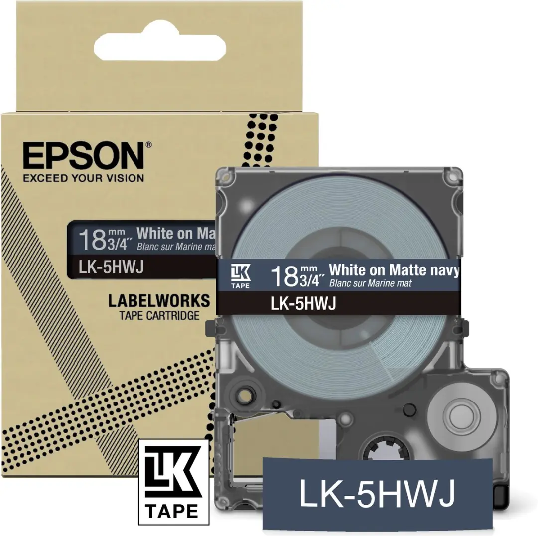 Epson LK-5HWJ Tweekleurig