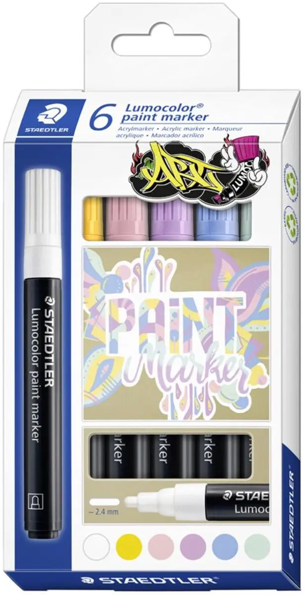 STAEDTLER Lumocolor Acrylstiften Pastel