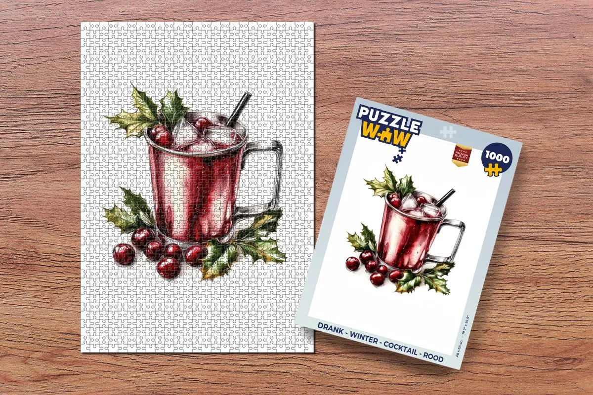 PuzzleWow Winter Cocktail Legpuzzel 1000 Stuks - MPN 8721169386560