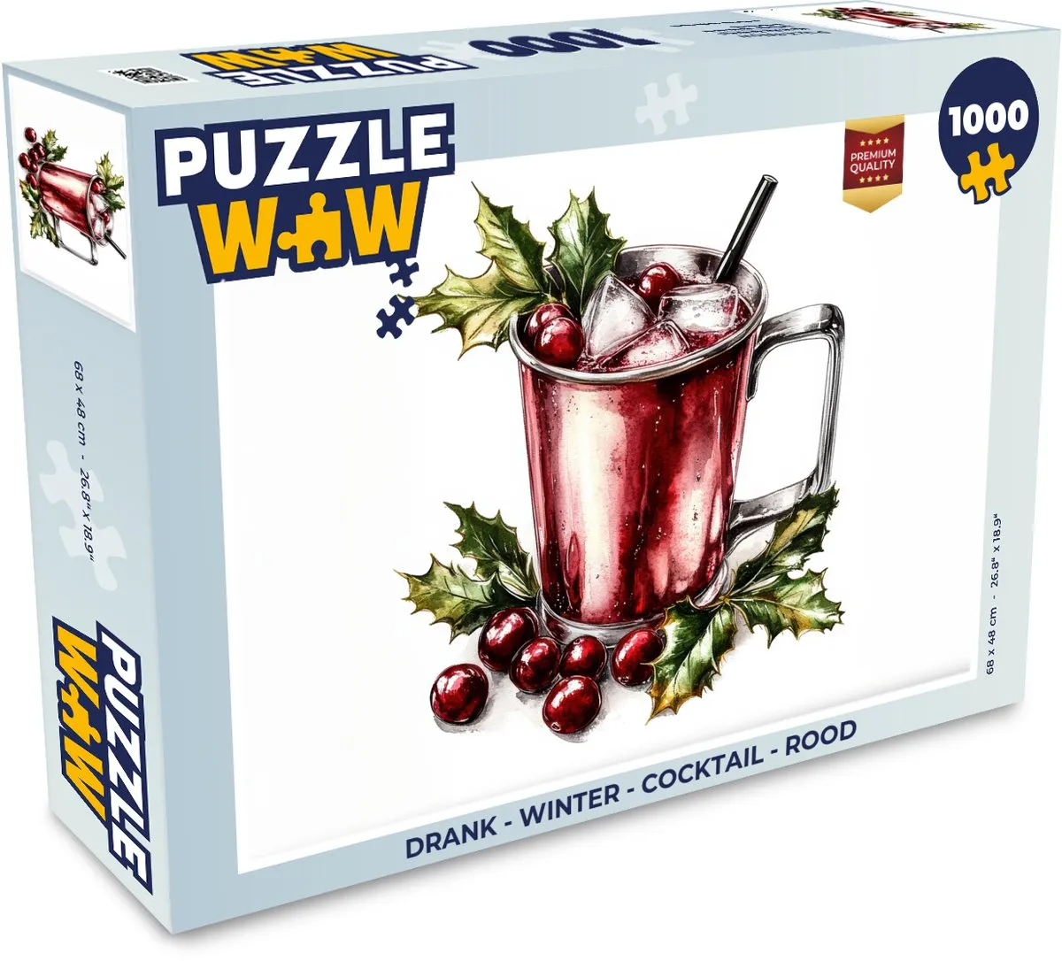 PuzzleWow Winter Cocktail Legpuzzel 1000 Stuks - MPN 8721169386560