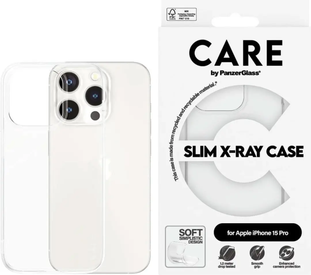 PanzerGlass CARE Fashionable Case 1434 iPhone 15 Pro - Transparant - afbeelding 4 van 4