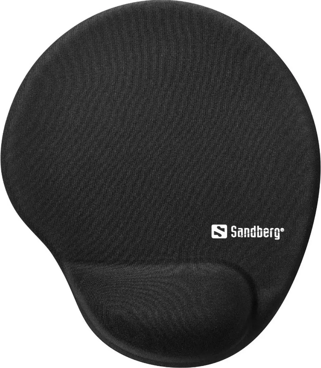 Sandberg 520-37 Memory Foam Muismat - Rond - Zwart