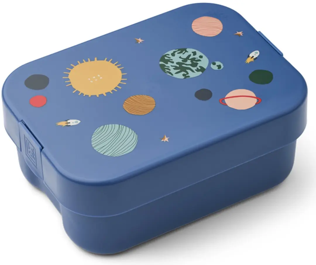 Liewood Kamil Lunchbox Universe / Klassiek marineblauw 1.3 l