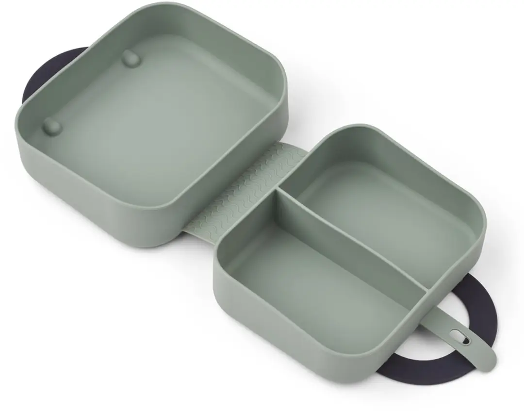 Liewood Elara opvouwbare lunchbox - Play / Dusty Peppermint - 15x18x7 cm