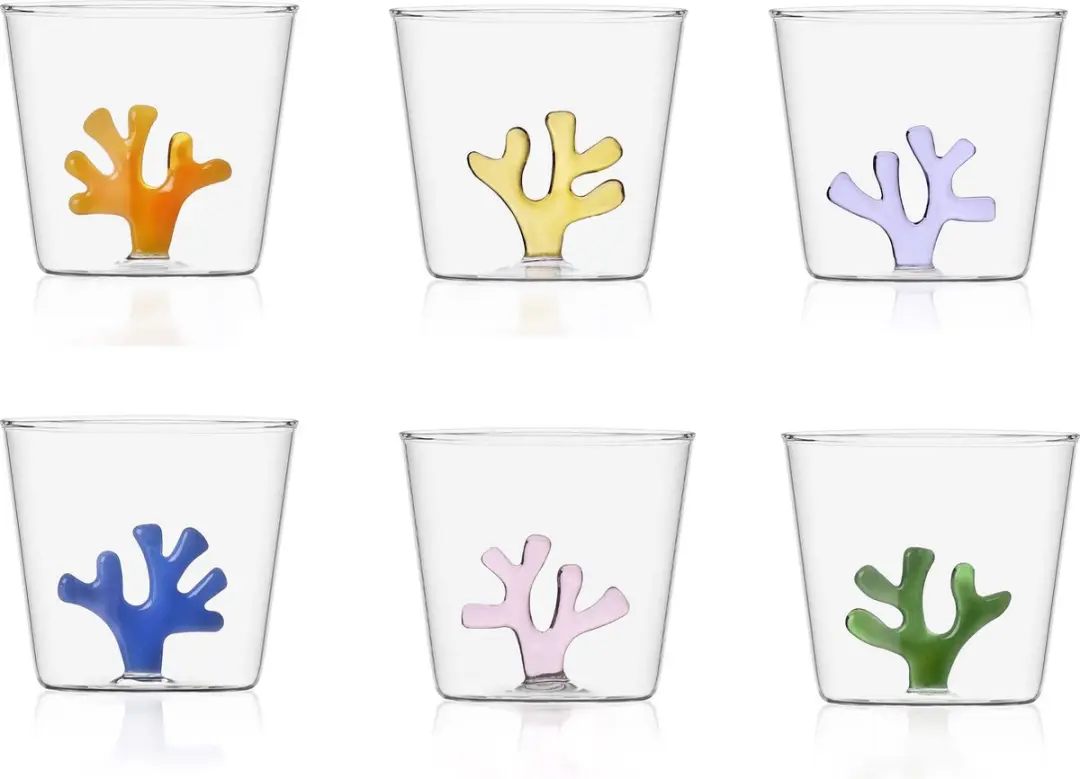 ichendorf glas coral reef set van 6