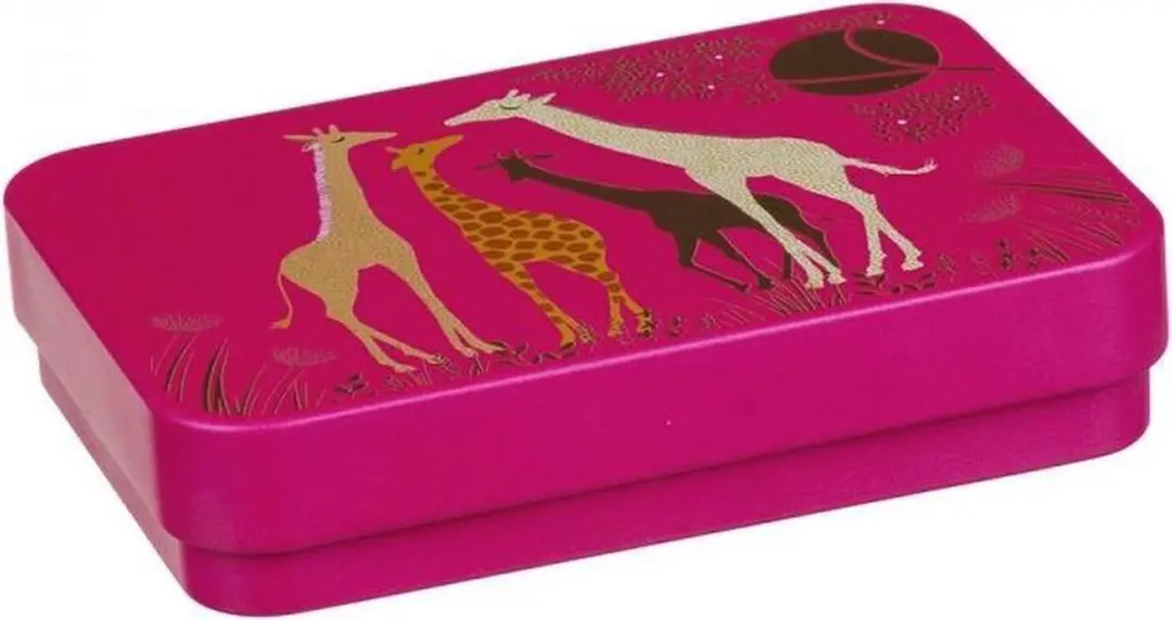 Set van 2 bewaarblikjes Giraffe
