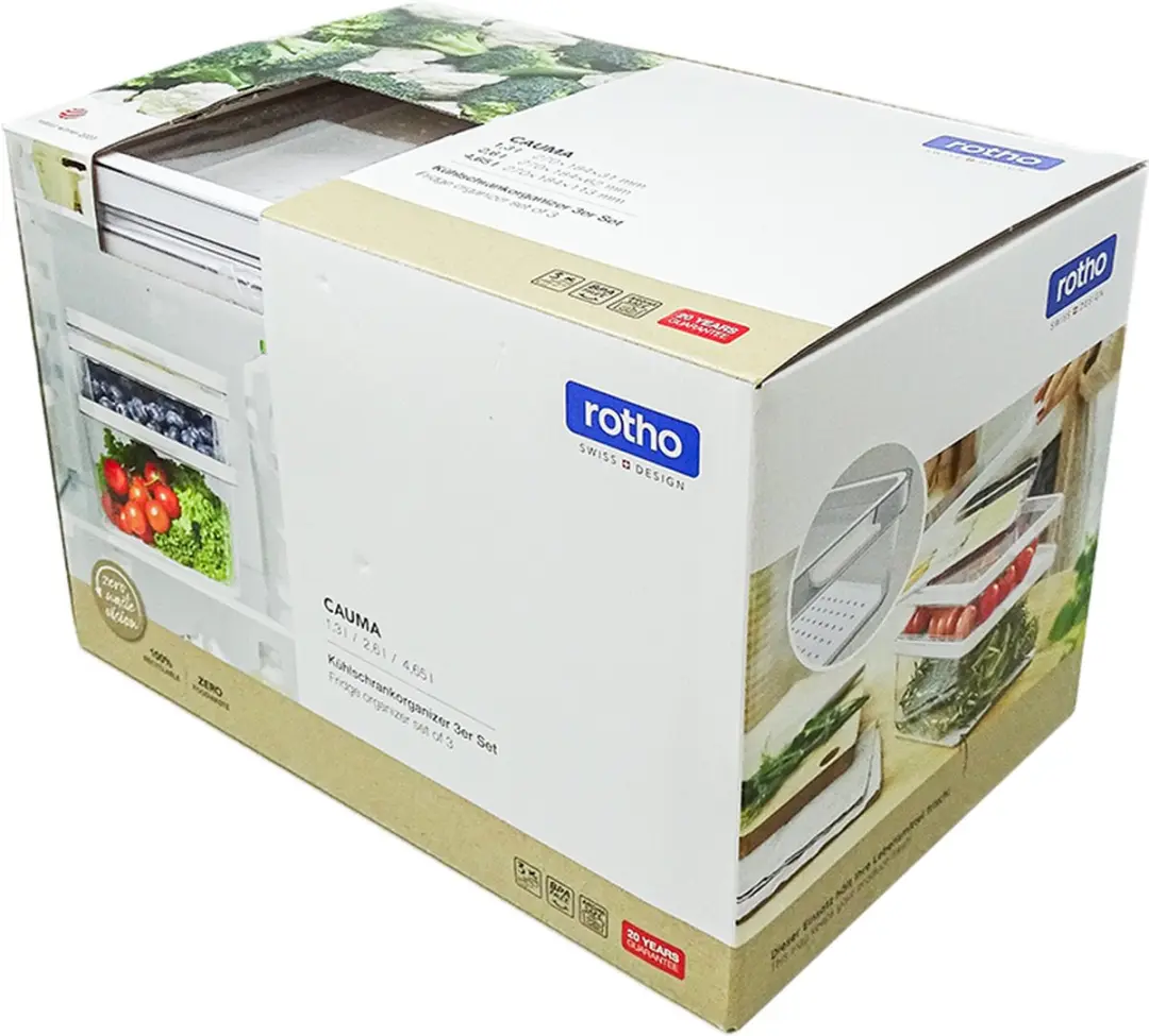 Rotho Cauma Koelkastorganizer Set 3-delig - afbeelding 2 van 4