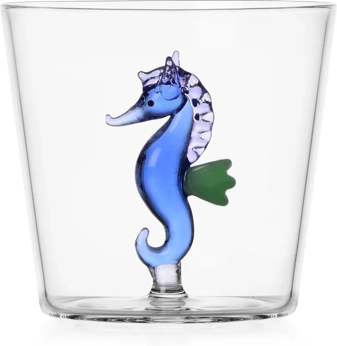 Ichendorf Milano Waterglas Marine Garden Zeepaard Blauw