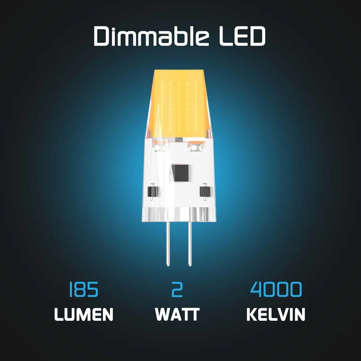 LEDVION G4 LED Lamp 2W 4000K - 230 Lumen - Amber - afbeelding 6 van 6