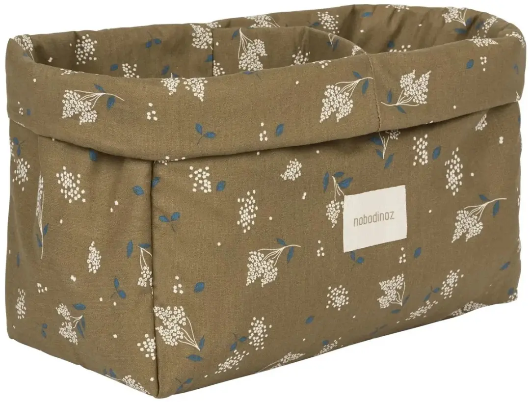 Nobodinoz STORIES dubbele opbergmand, 30 x 15 x 15 cm, kleur: bruin lila