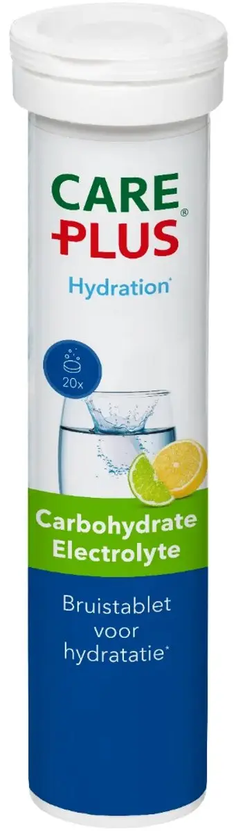 Care Plus Carbohydrate Electrolyte Bruistablet Citroen/Limoen - 20 Stuks