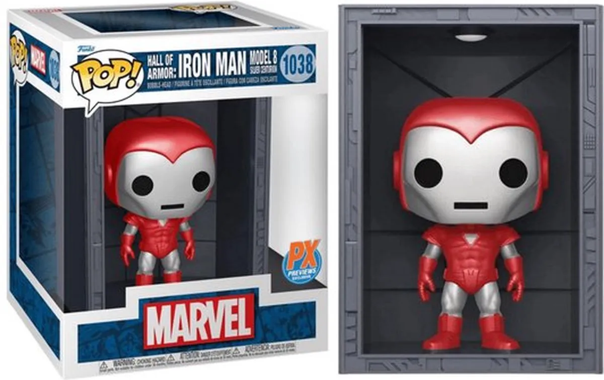 Marvel Funko POP! Deluxe Iron Man Silver Centurion 64806 - 9 cm Multicolor