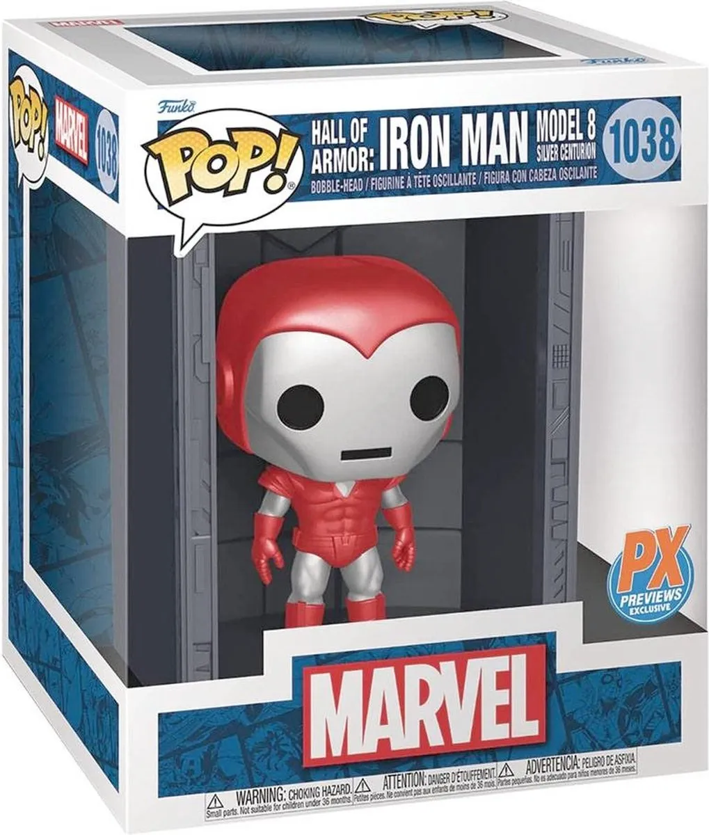 Marvel Funko POP! Deluxe Iron Man Silver Centurion 64806 - 9 cm Multicolor