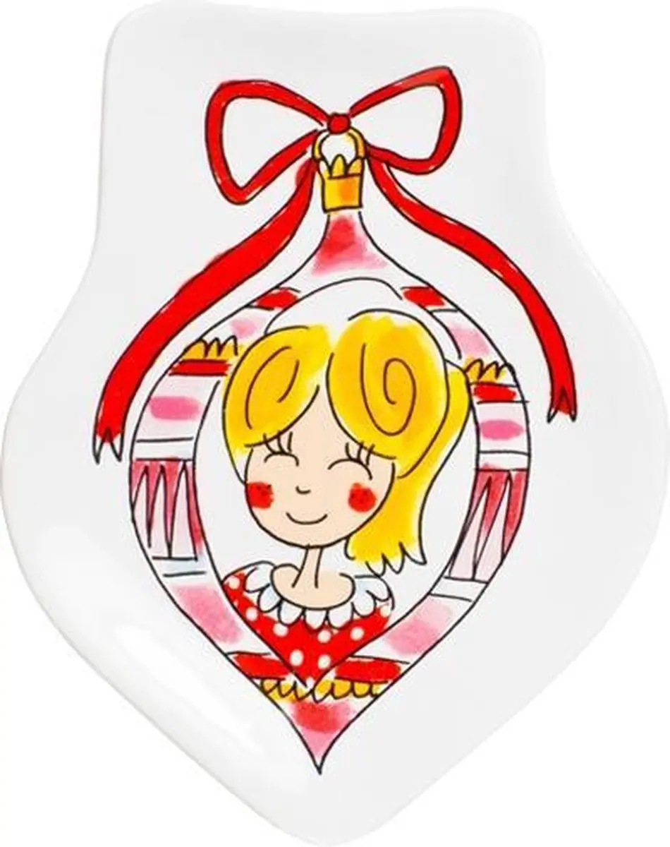 Blond Amsterdam Christmas 3D bord Girl