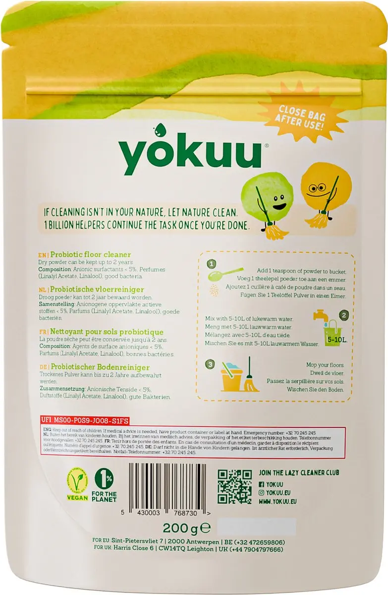Yokuu Vloerreinigerpoeder 200g