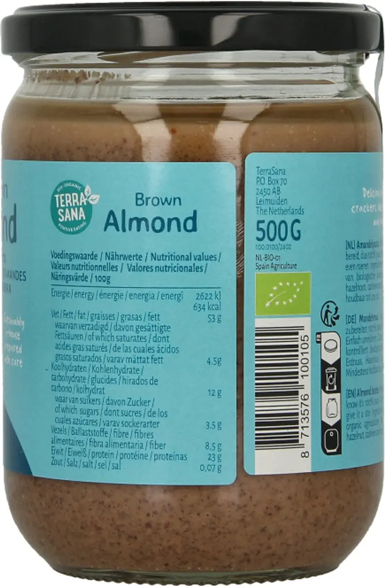 Terrasana Biologische Amandelpasta 500g