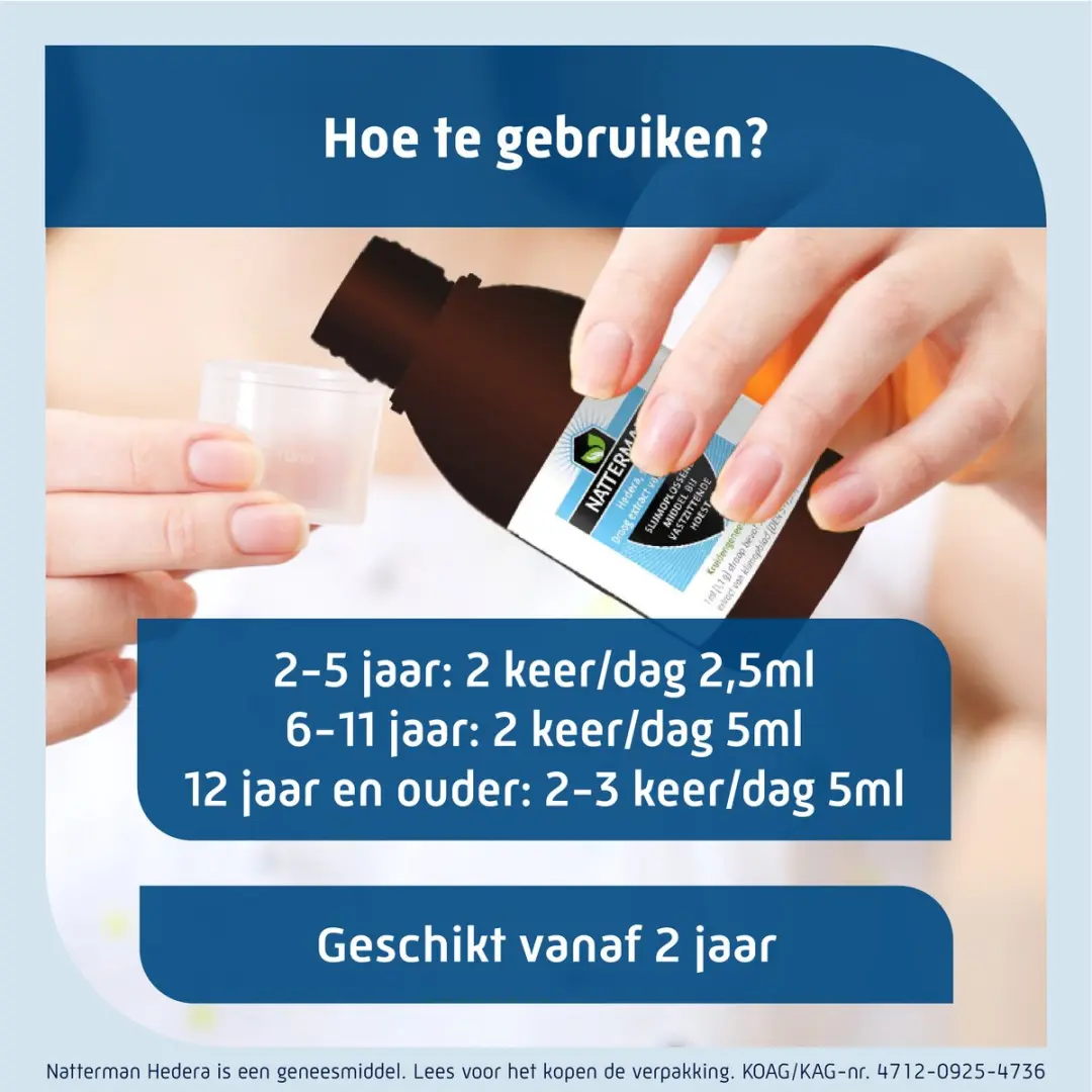 Natterman Hedera Stroop Slijmoplossend 150ml - afbeelding 3 van 6