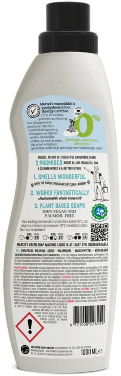 Marcel's Green Soap Wasmiddel Universeel 1L - afbeelding 2 van 4