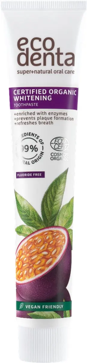 Ecodenta Organic Whitening Toothpaste Passion Fruit 75ML