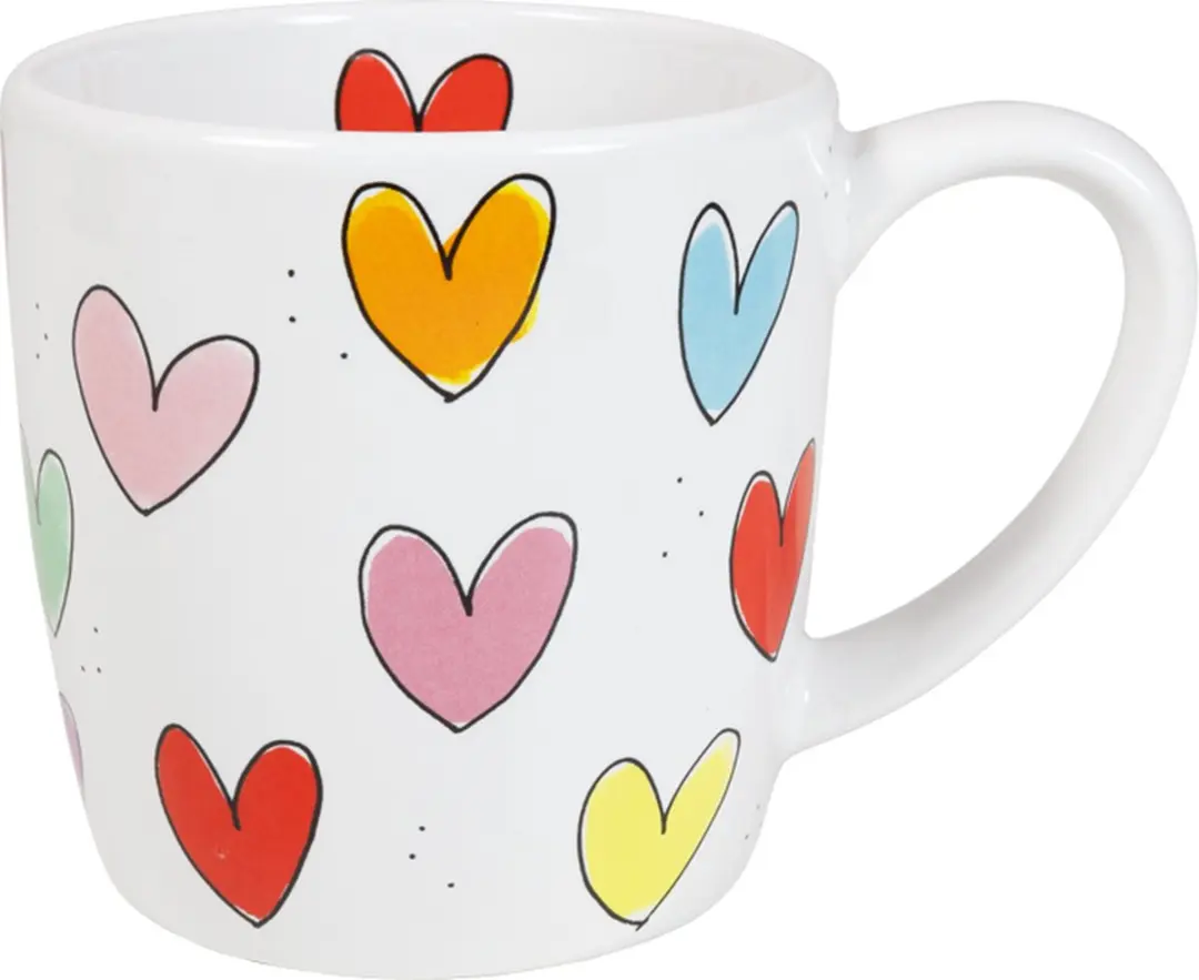 Blond Amsterdam, Even Bijkletsen: Cappuccino beker 0,5L Hearts