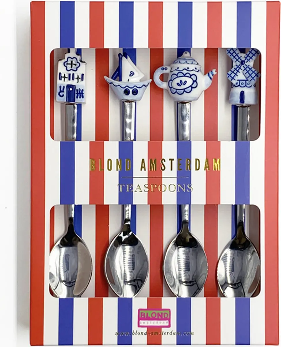 Blond Amsterdam, Delfts Blond: Theelepels, set van 4