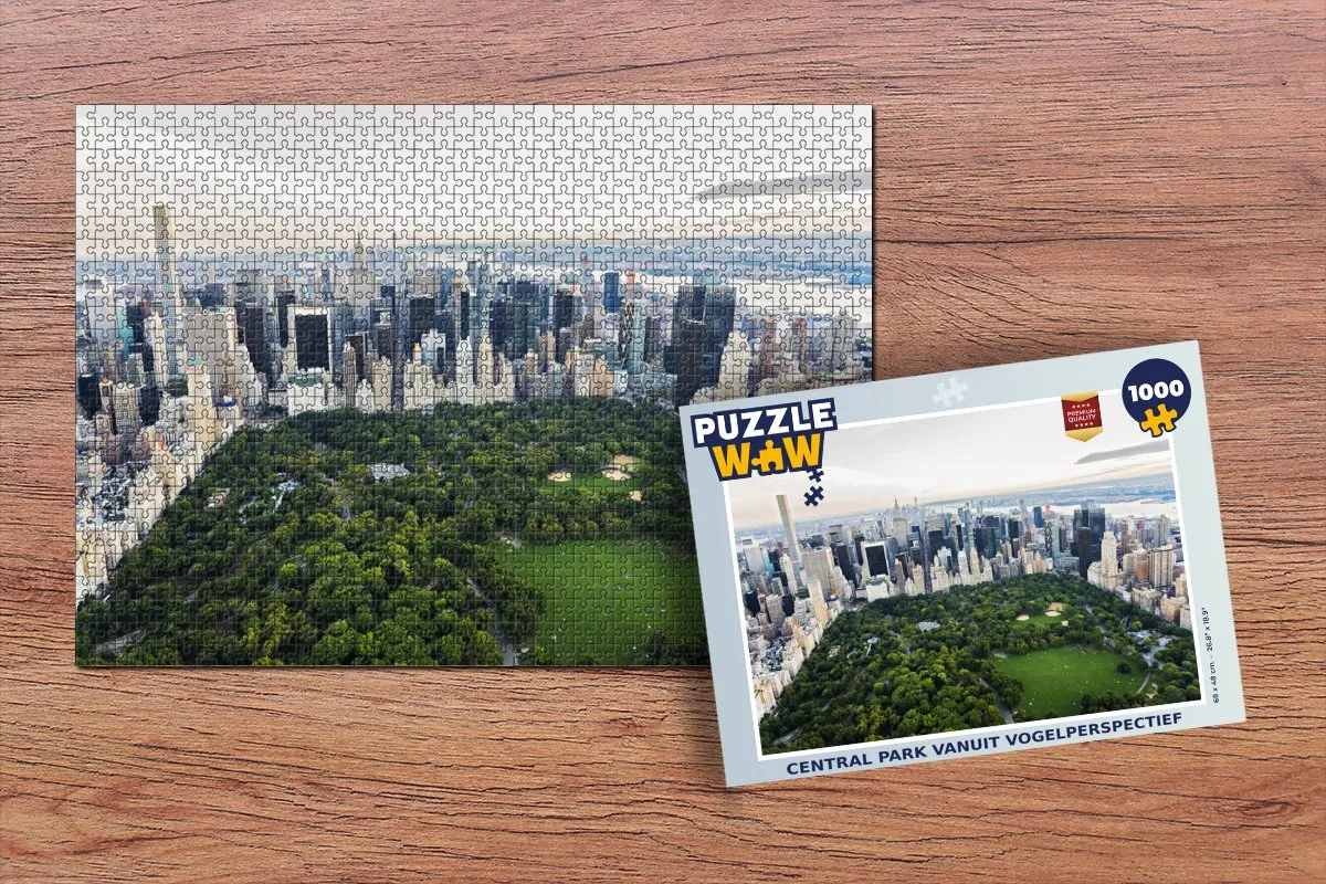 PuzzleWow New York Central Park Legpuzzel 1000 Stuks - Multicolor