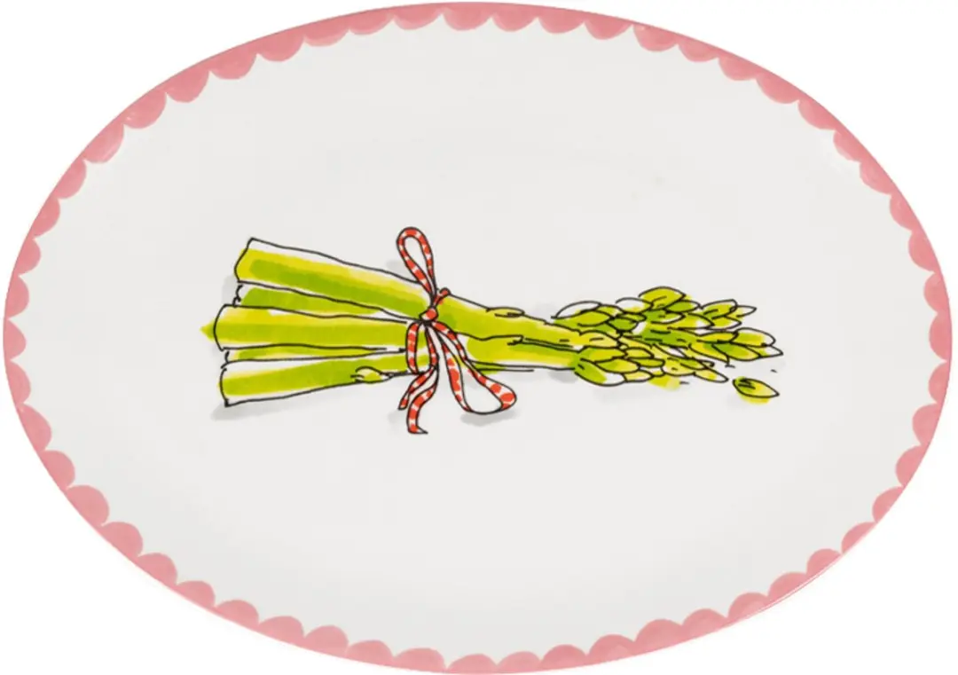 Blond Amsterdam, Everyday: ovale schaal 27 cm Asparagus