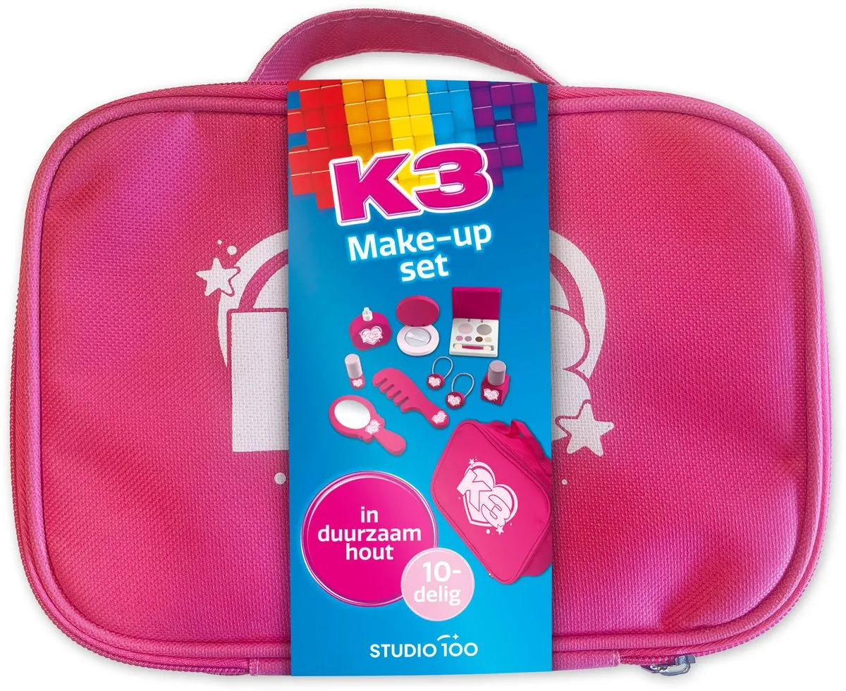 K3 Houten Make-up Set 10-delig - Roze