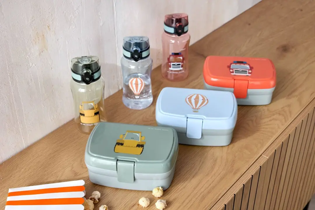 Lässig Tiny Drivers Excavator Lunchset - 0,46L - 2-delig