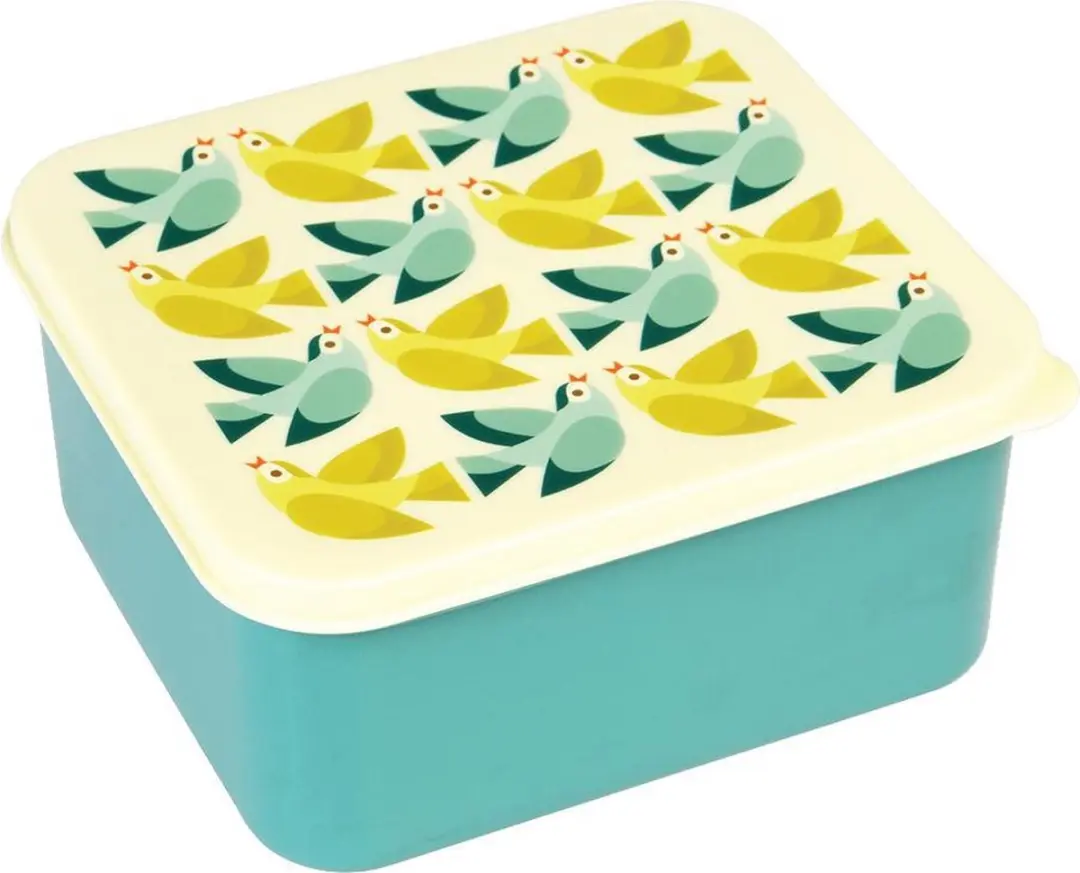 Retro Love birds lunchbox Rex London