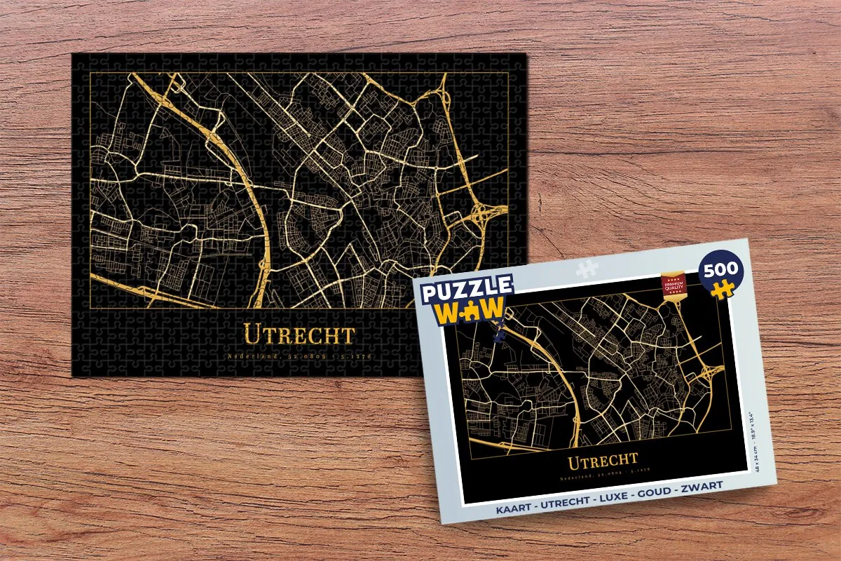 PuzzleWow Utrecht Legpuzzel 500 Stuks - Multicolor