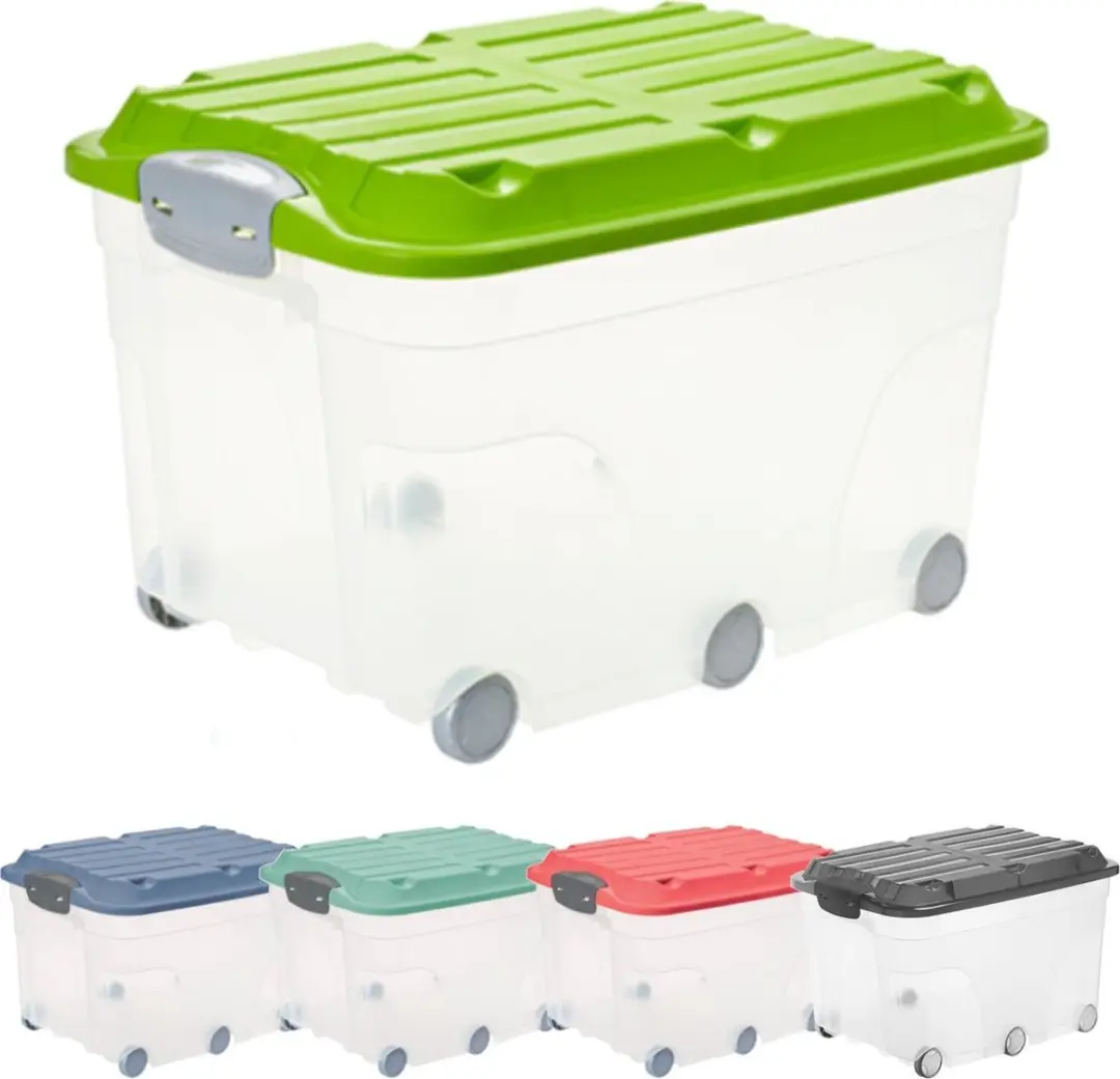 Rotho opbergbox ROLLER 57 liter antraciet 57 L.