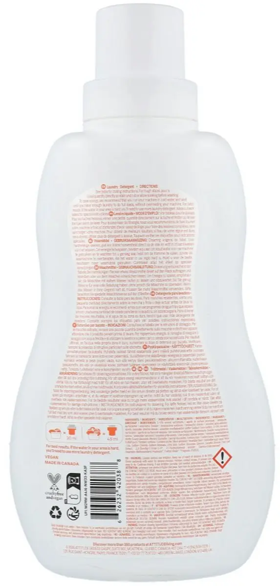 Attitude Little Ones Wasmiddel Pear/Nectar 1050ml - 35 Wasbeurten